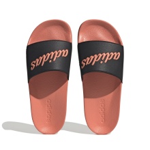 adidas Badeschuhe Adilette Shower - adidas Schriftzug - orangerot/schwarz - 1 Paar